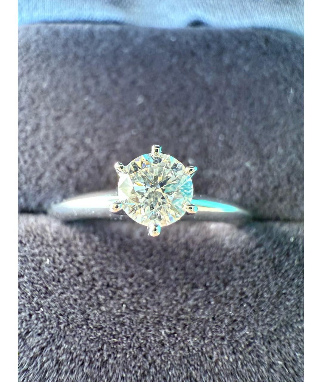 TIFFANY&CO Белое платиновое кольцо, фото 5