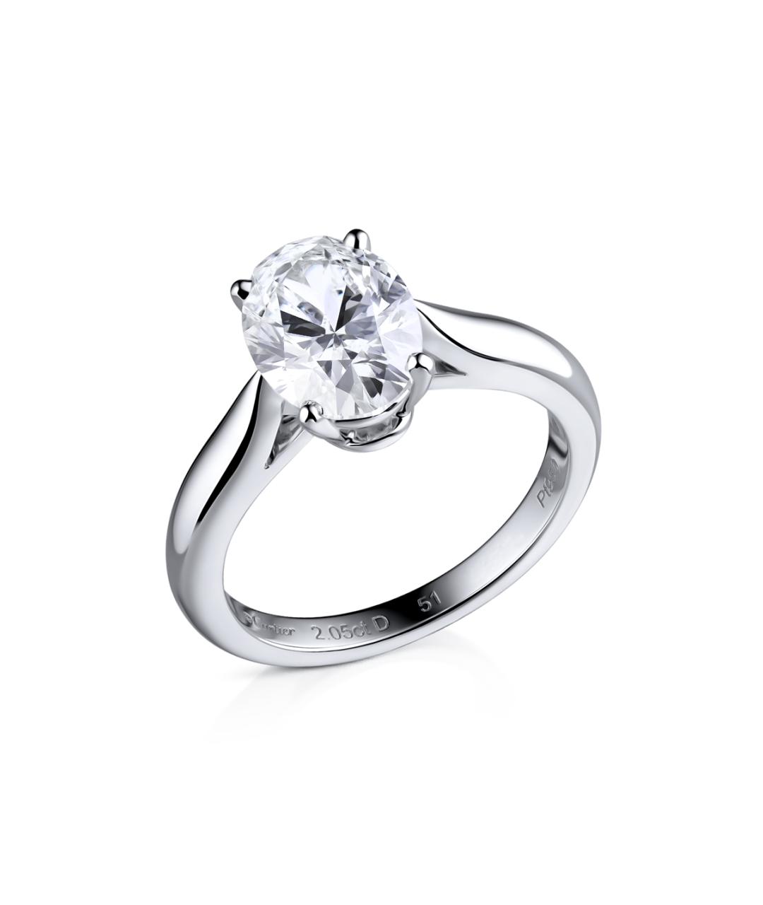 CARTIER Серебряное платиновое кольцо, фото 1