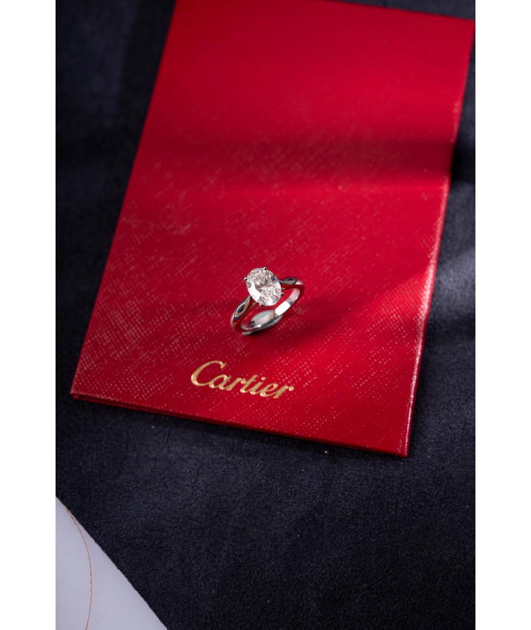 CARTIER Серебряное платиновое кольцо, фото 2