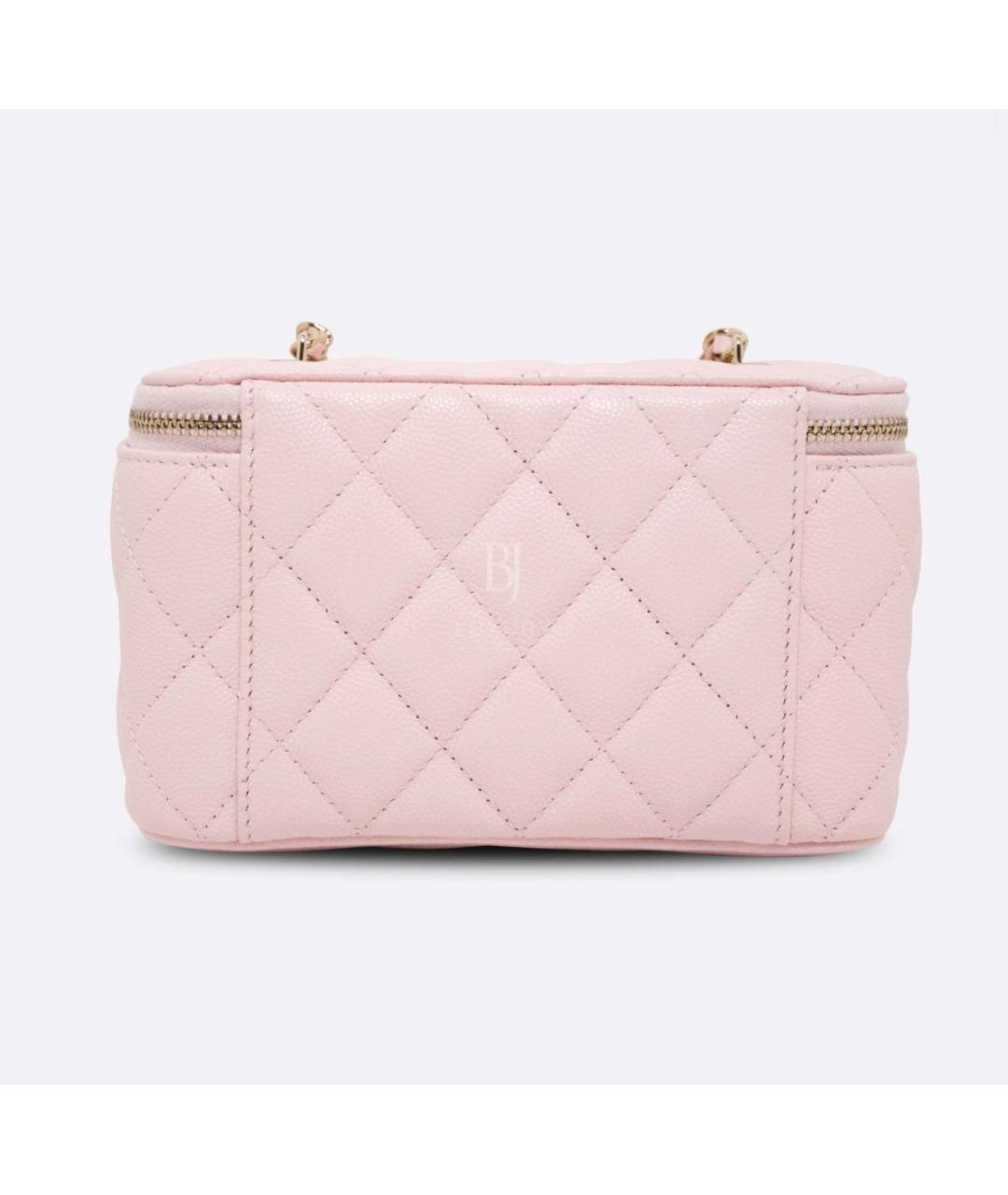 CHANEL Розовая кожаная сумка через плечо, фото 3