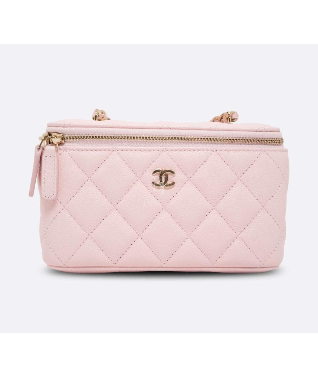 CHANEL Розовая кожаная сумка через плечо, фото 2