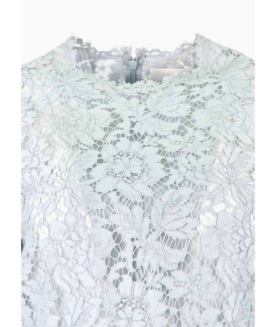 VALENTINO Серое хлопковое коктейльное платье, фото 3