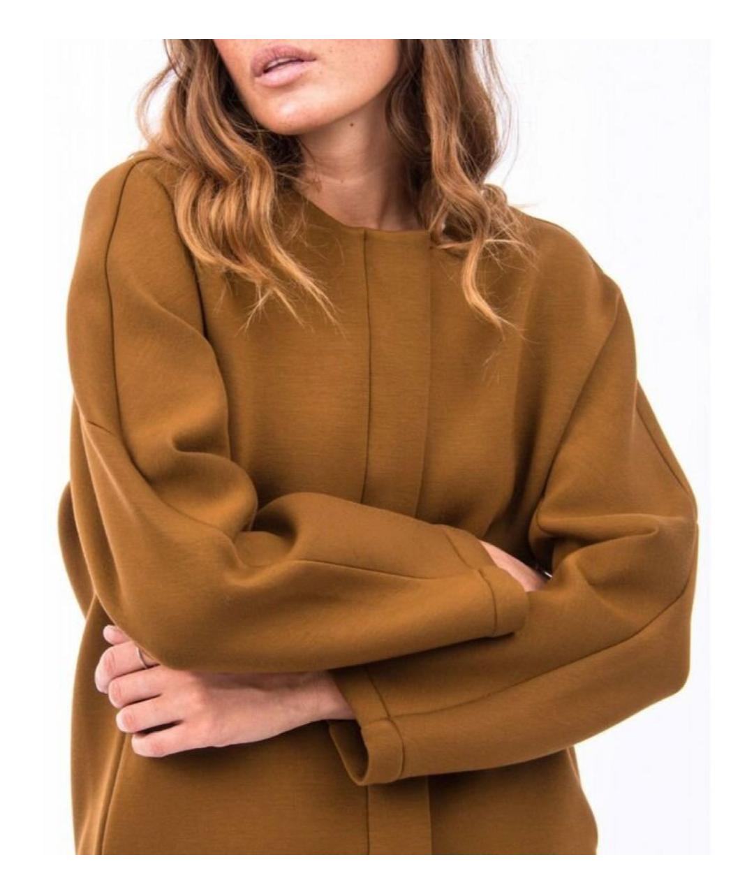 MAX MARA Коричневый вискозный костюм с юбками, фото 5