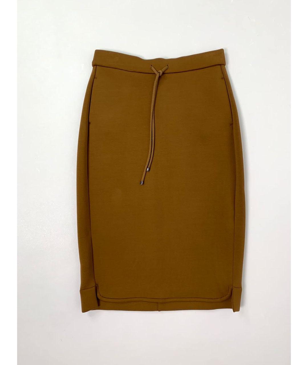 MAX MARA Коричневый вискозный костюм с юбками, фото 2