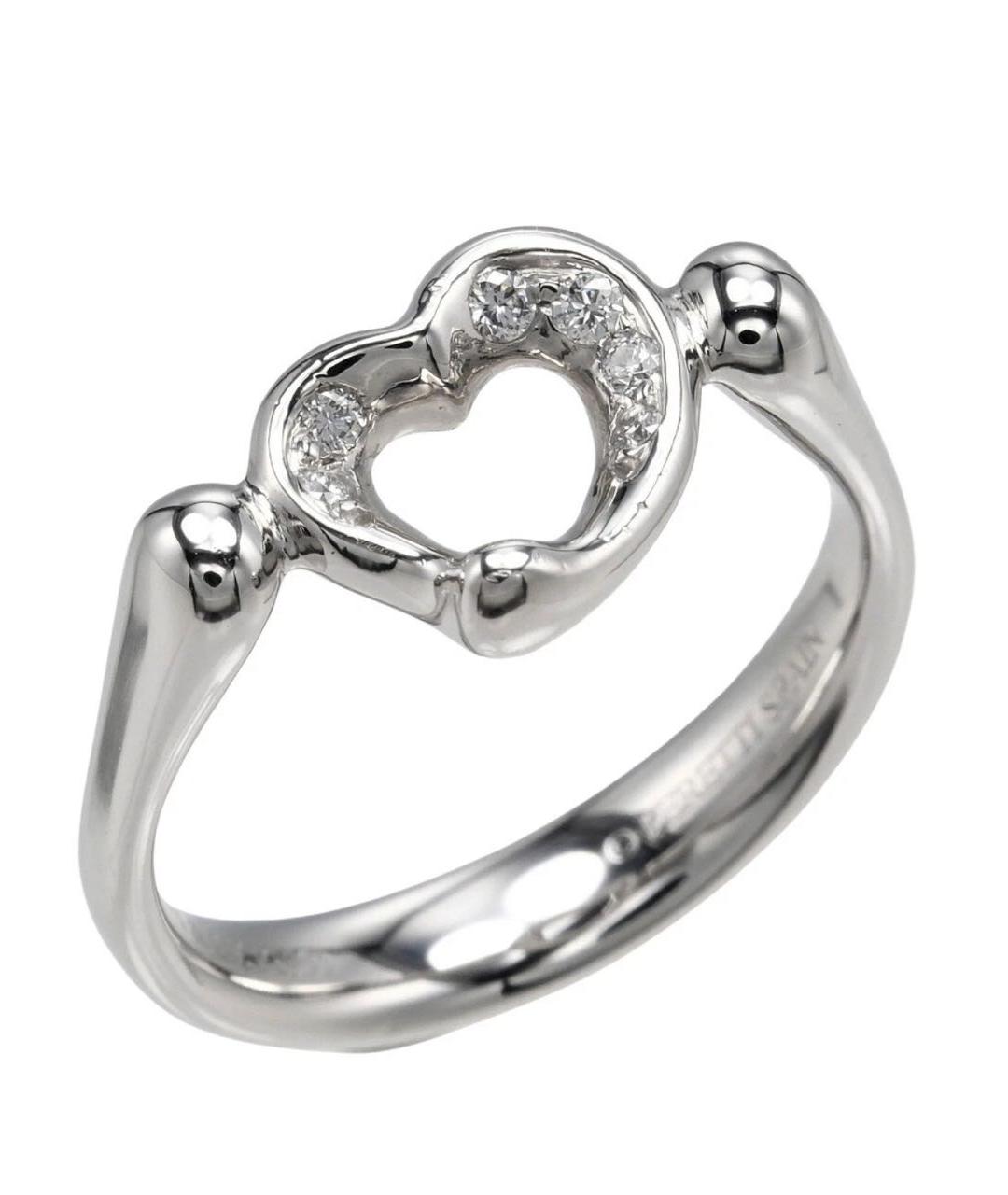TIFFANY&CO Белое платиновое кольцо, фото 1