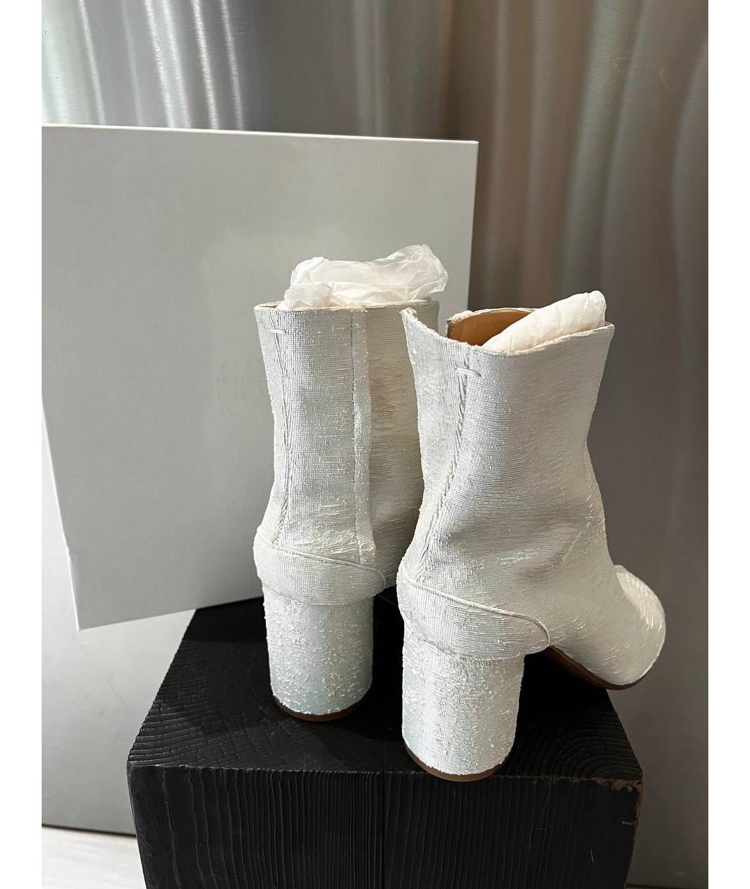 MAISON MARGIELA Белые кожаные сапоги, фото 2