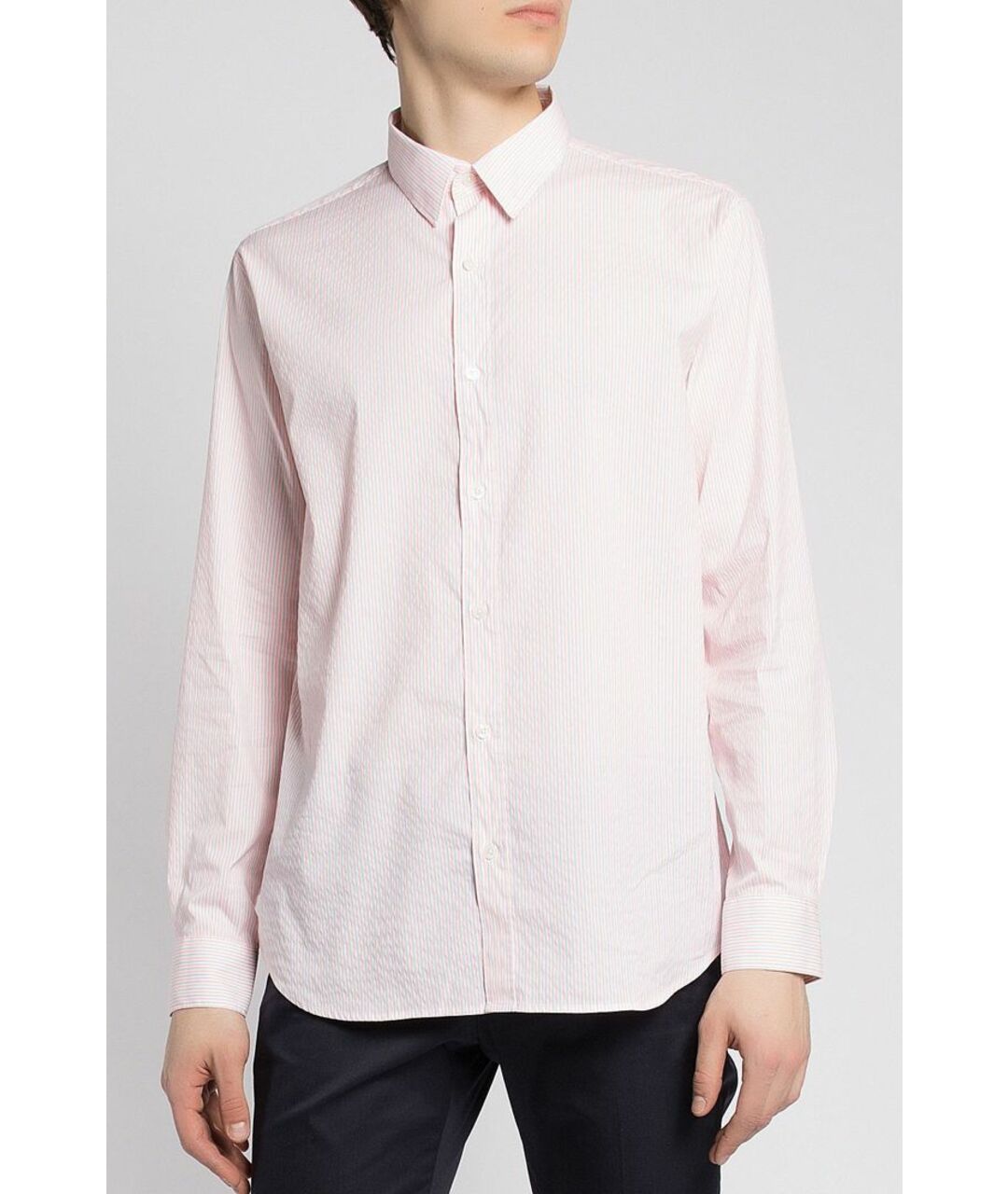 ESSENTIAL Розовая хлопковая классическая рубашка, фото 2