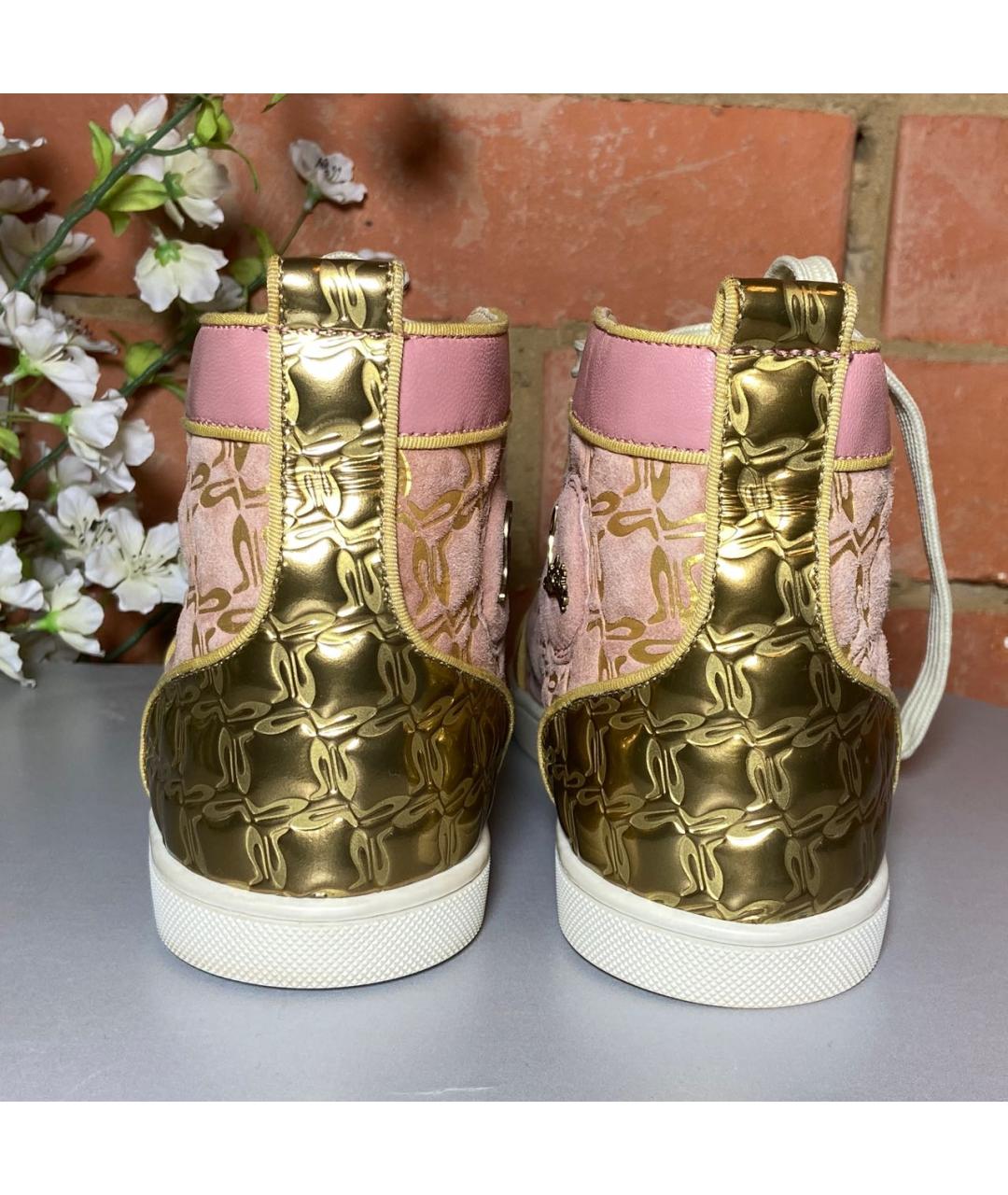 CHRISTIAN LOUBOUTIN Мульти замшевые кеды, фото 5
