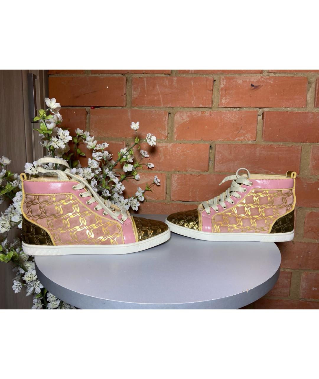 CHRISTIAN LOUBOUTIN Мульти замшевые кеды, фото 4