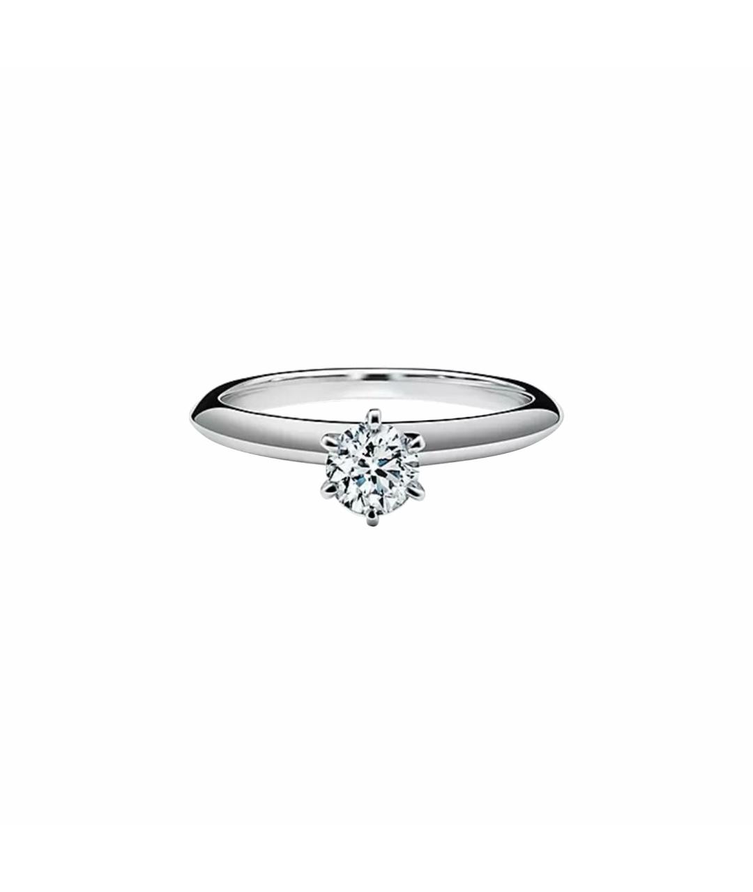 TIFFANY&CO Белое платиновое кольцо, фото 1