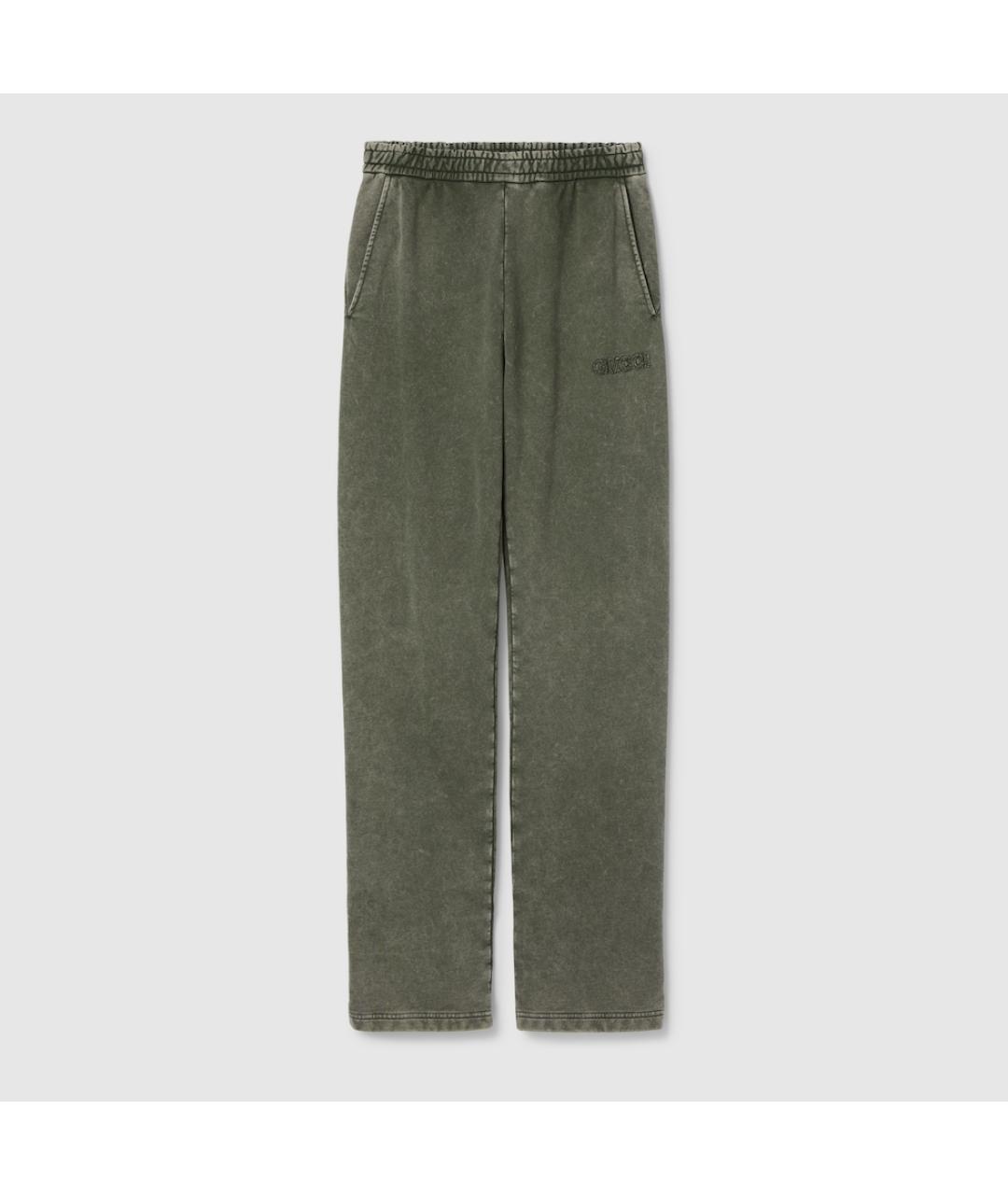 GUCCI Хаки хлопковый костюм с брюками, фото 2