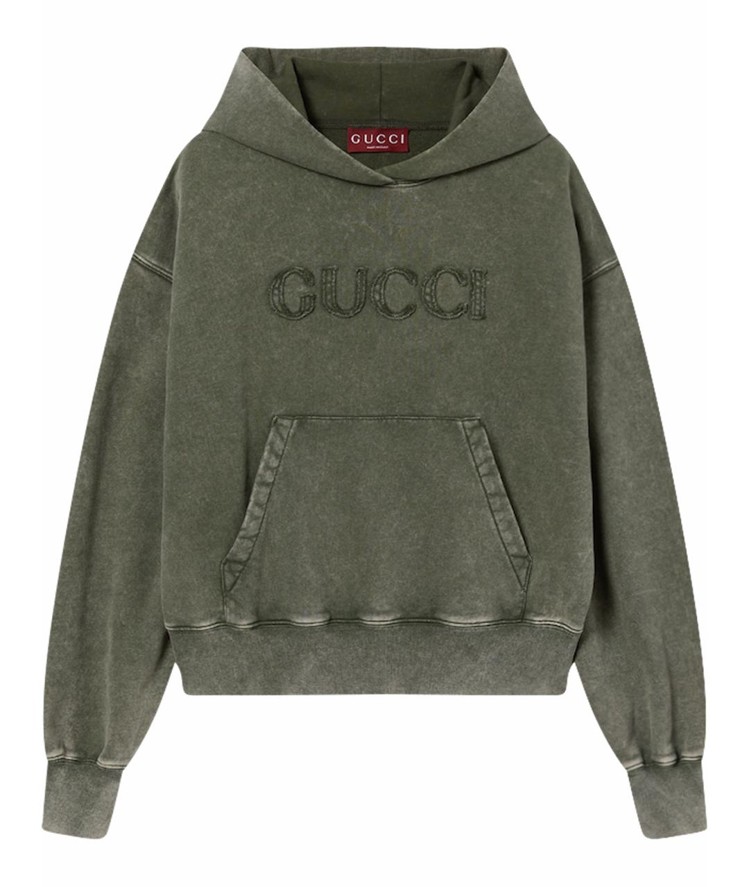 GUCCI Хаки хлопковый костюм с брюками, фото 9
