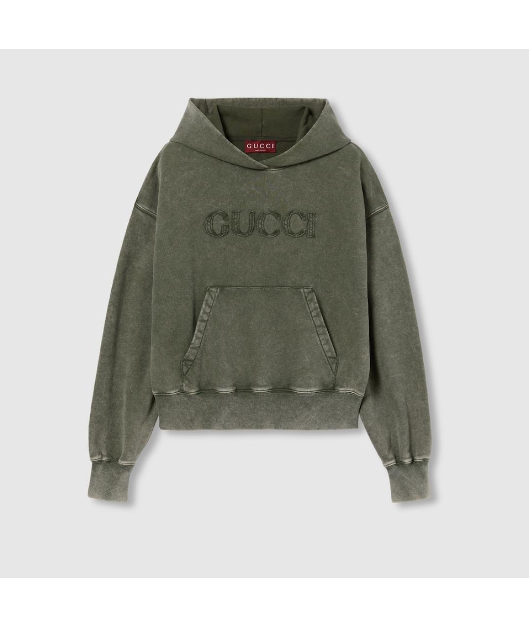 GUCCI Хаки хлопковый костюм с брюками, фото 8