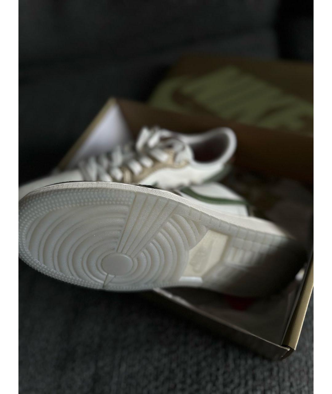 NIKE Золотые кожаные кроссовки, фото 4