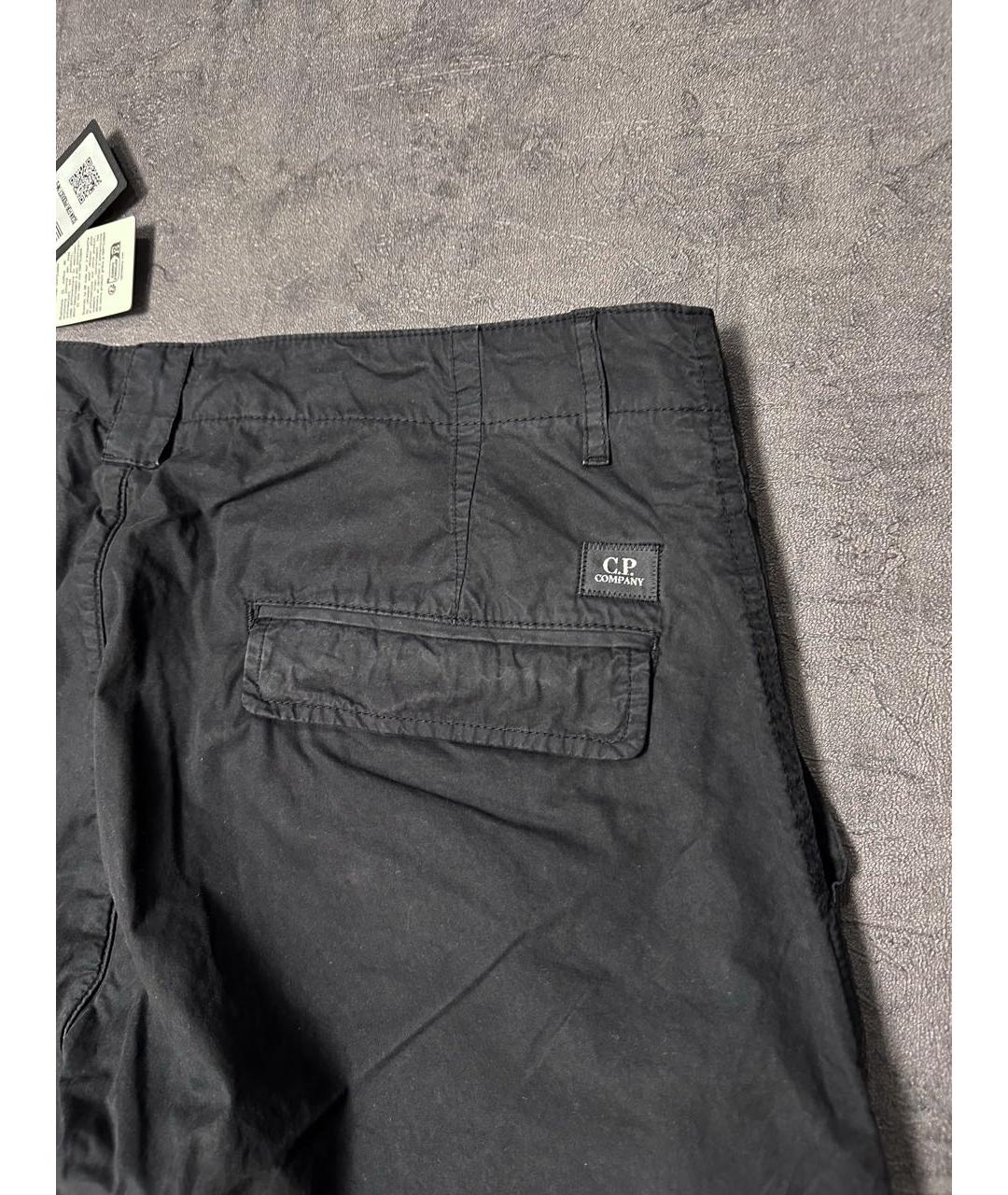 CP COMPANY Черные хлопковые повседневные брюки, фото 4