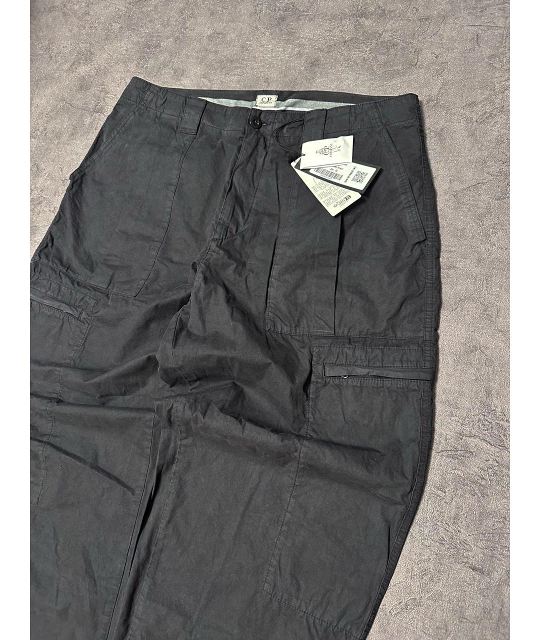 CP COMPANY Черные хлопковые повседневные брюки, фото 3