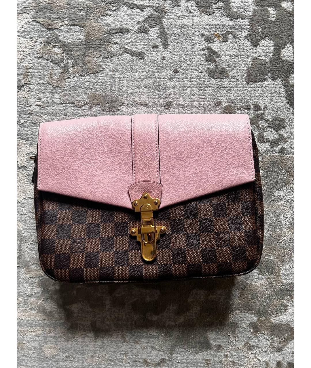 LOUIS VUITTON Розовая кожаная сумка через плечо, фото 6