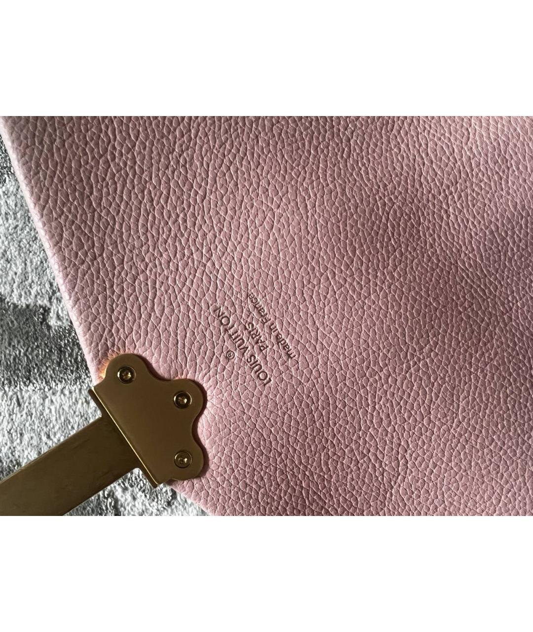 LOUIS VUITTON Розовая кожаная сумка через плечо, фото 3