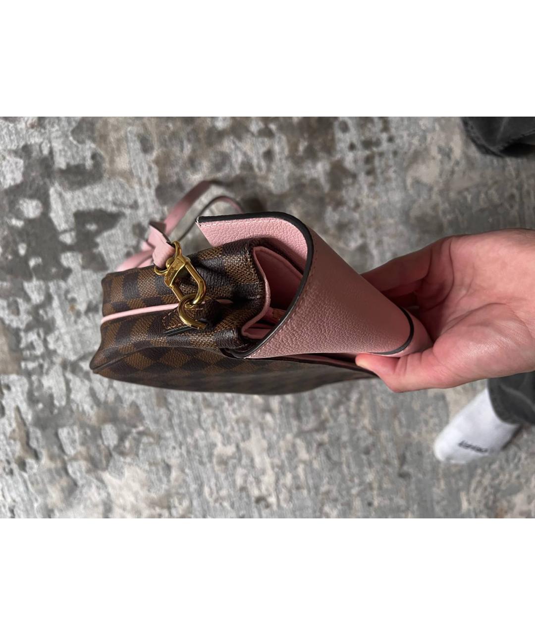 LOUIS VUITTON Розовая кожаная сумка через плечо, фото 5