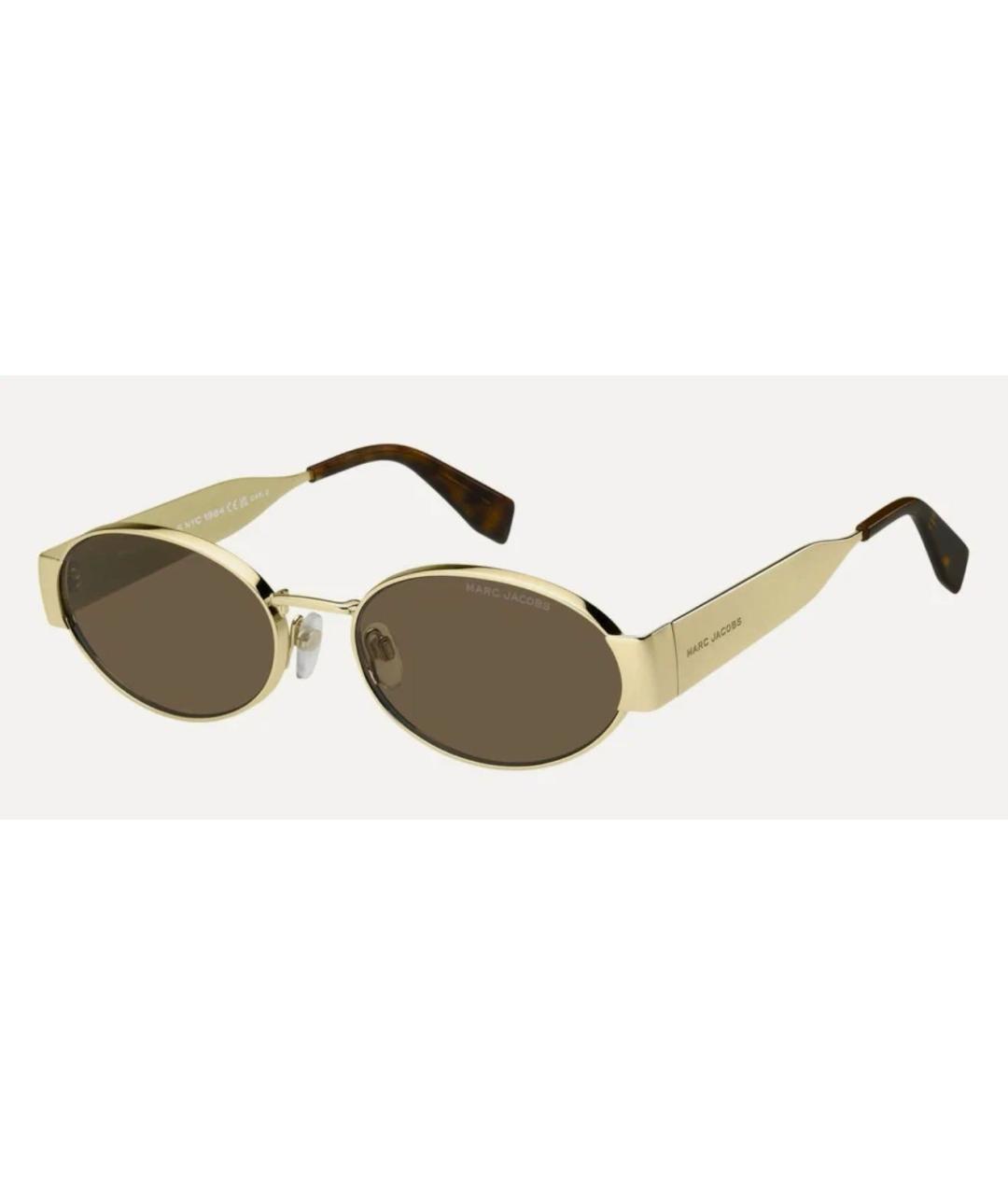 MARC JACOBS Золотые металлические солнцезащитные очки, фото 4