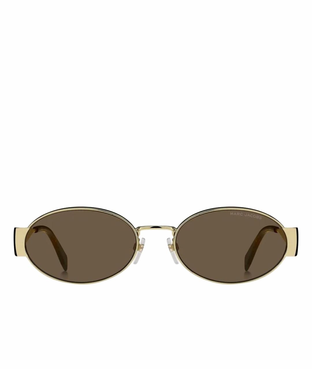 MARC JACOBS Золотые металлические солнцезащитные очки, фото 1