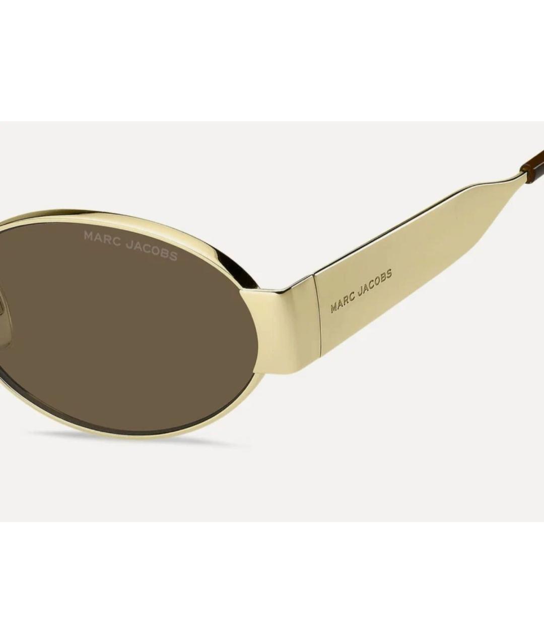 MARC JACOBS Золотые металлические солнцезащитные очки, фото 3