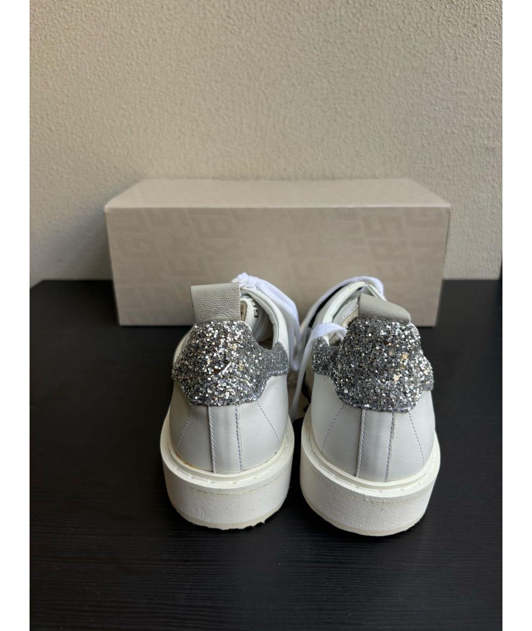 GOLDEN GOOSE DELUXE BRAND Белые кожаные кеды, фото 4