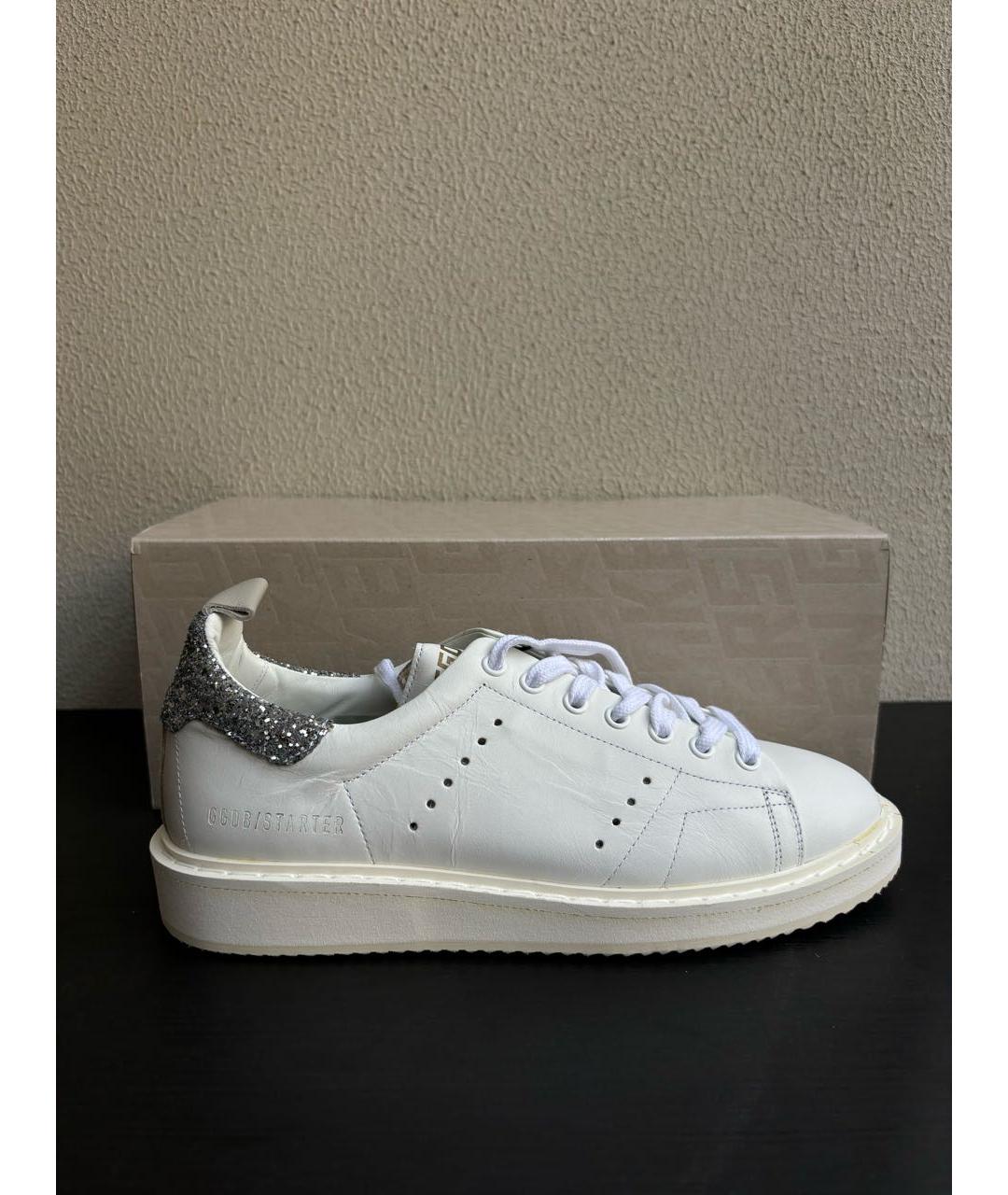 GOLDEN GOOSE DELUXE BRAND Белые кожаные кеды, фото 5