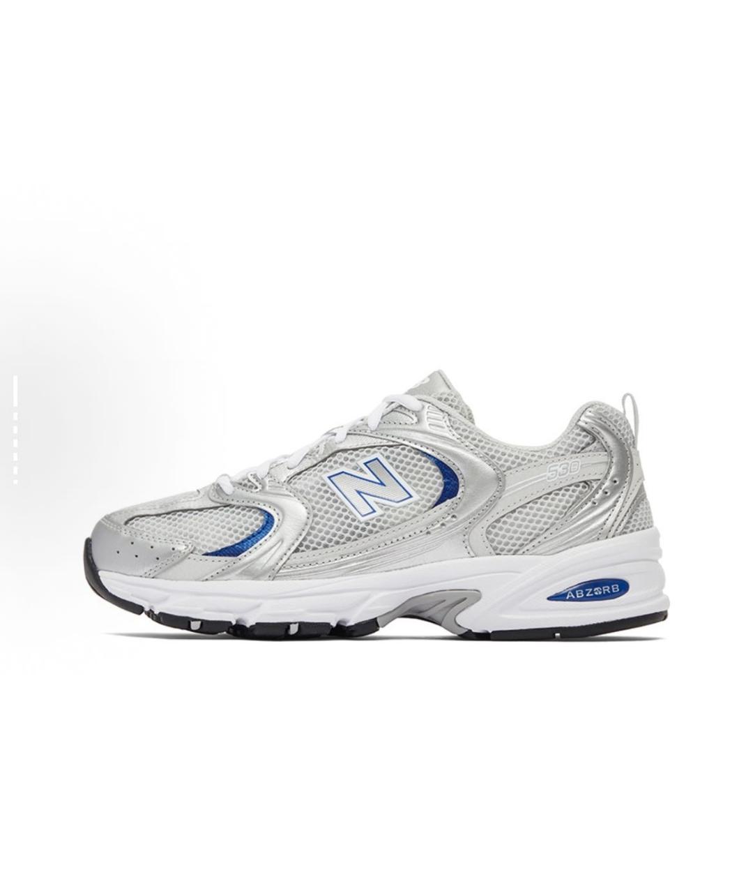 NEW BALANCE Серебряные низкие кроссовки / кеды, фото 2