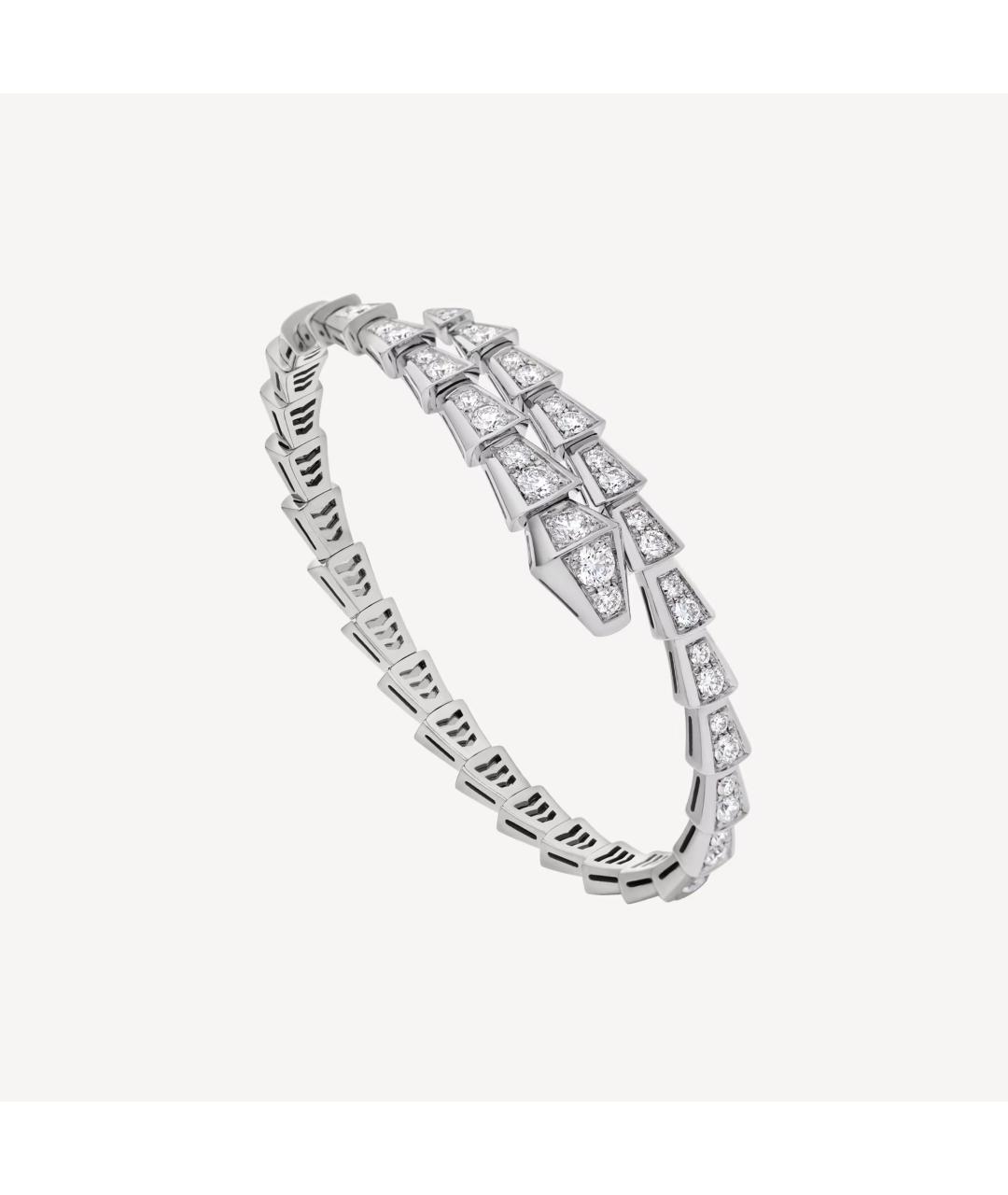 BVLGARI Серебрянный браслет из белого золота, фото 2