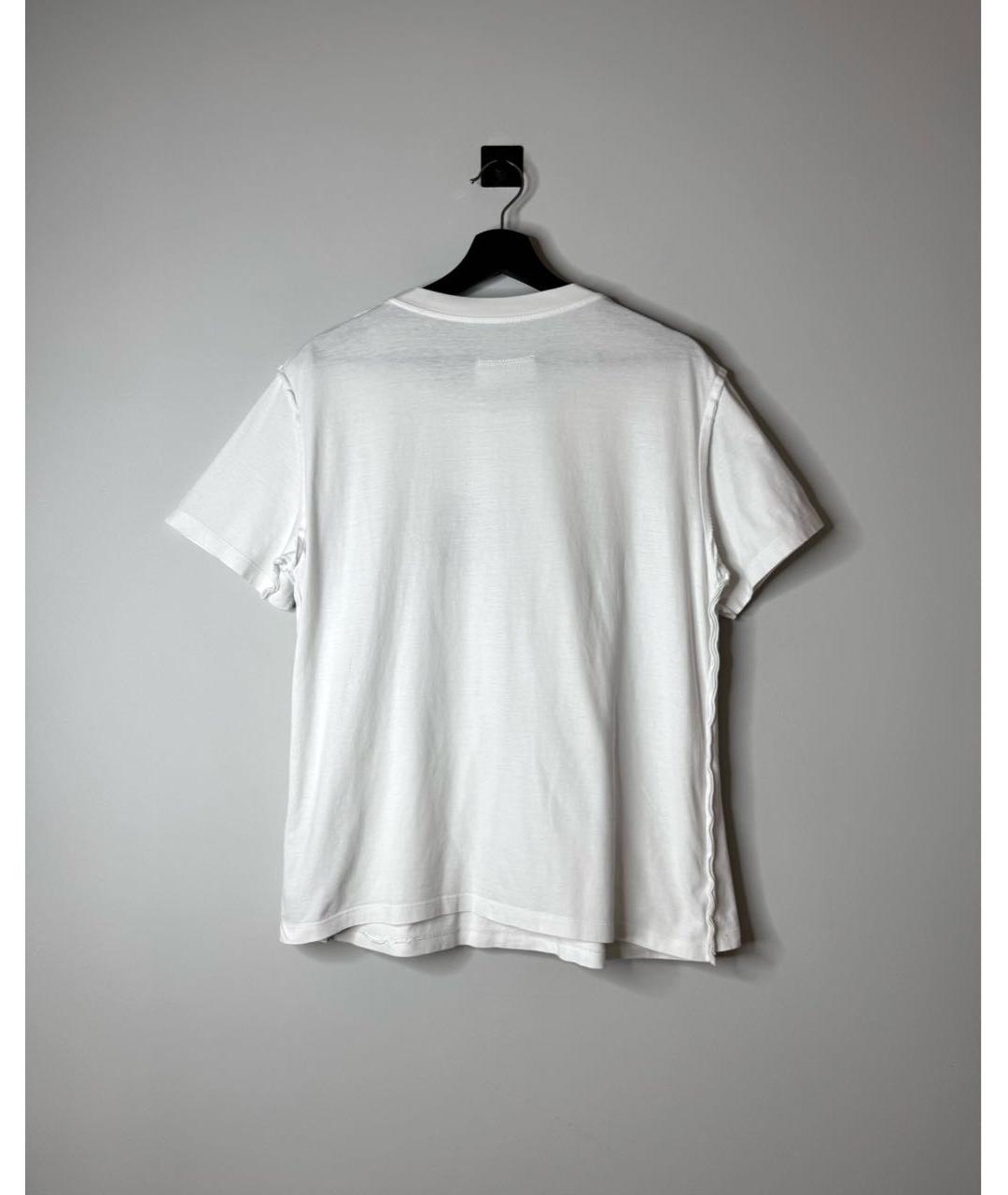 MM6 MAISON MARGIELA Белая хлопковая футболка, фото 3
