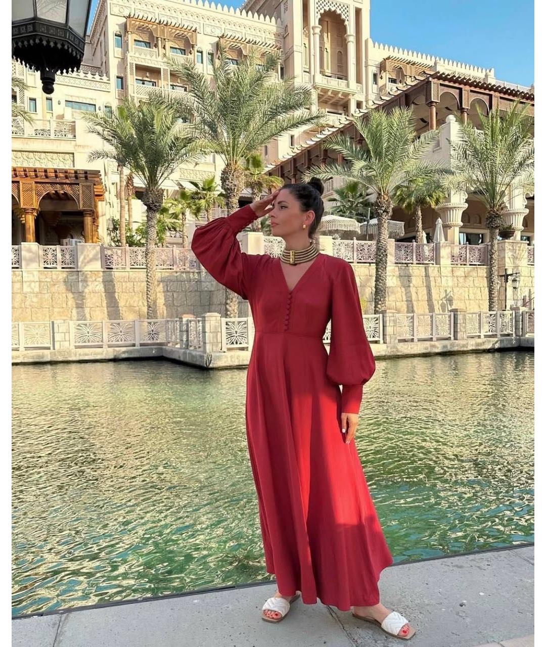 ZIMMERMANN Красное вискозное платье, фото 7