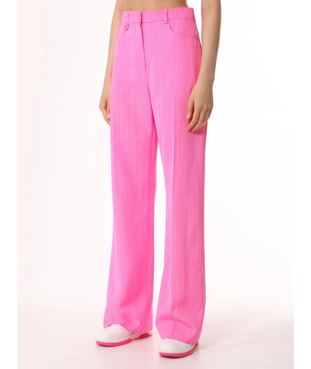 JACQUEMUS Розовый вискозный костюм с брюками, фото 6
