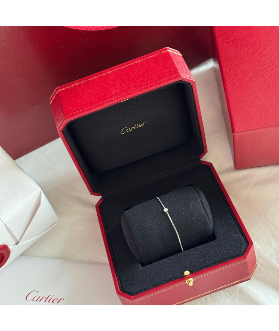 CARTIER Белый браслет из белого золота, фото 7