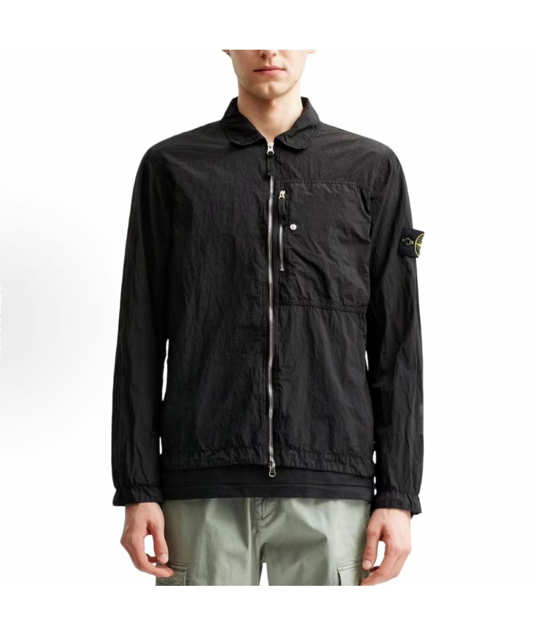 STONE ISLAND Черная куртка, фото 3
