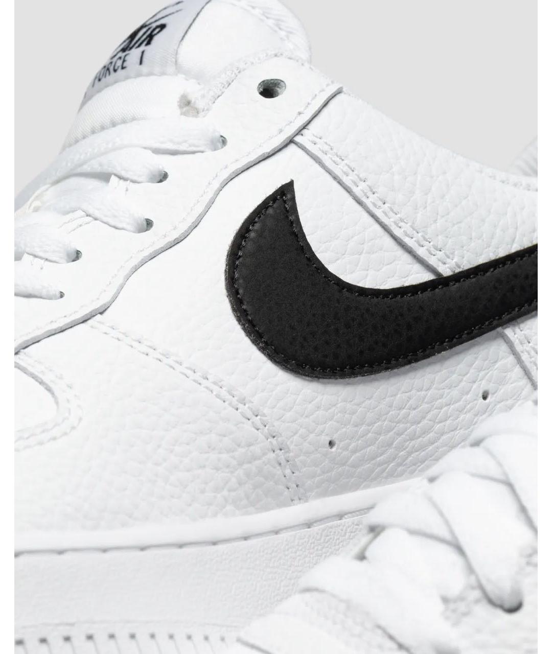 NIKE Белые кожаные низкие кроссовки / кеды, фото 6