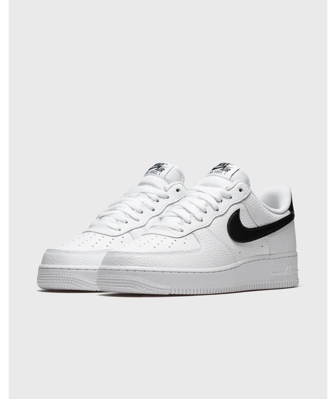 NIKE Белые кожаные низкие кроссовки / кеды, фото 2
