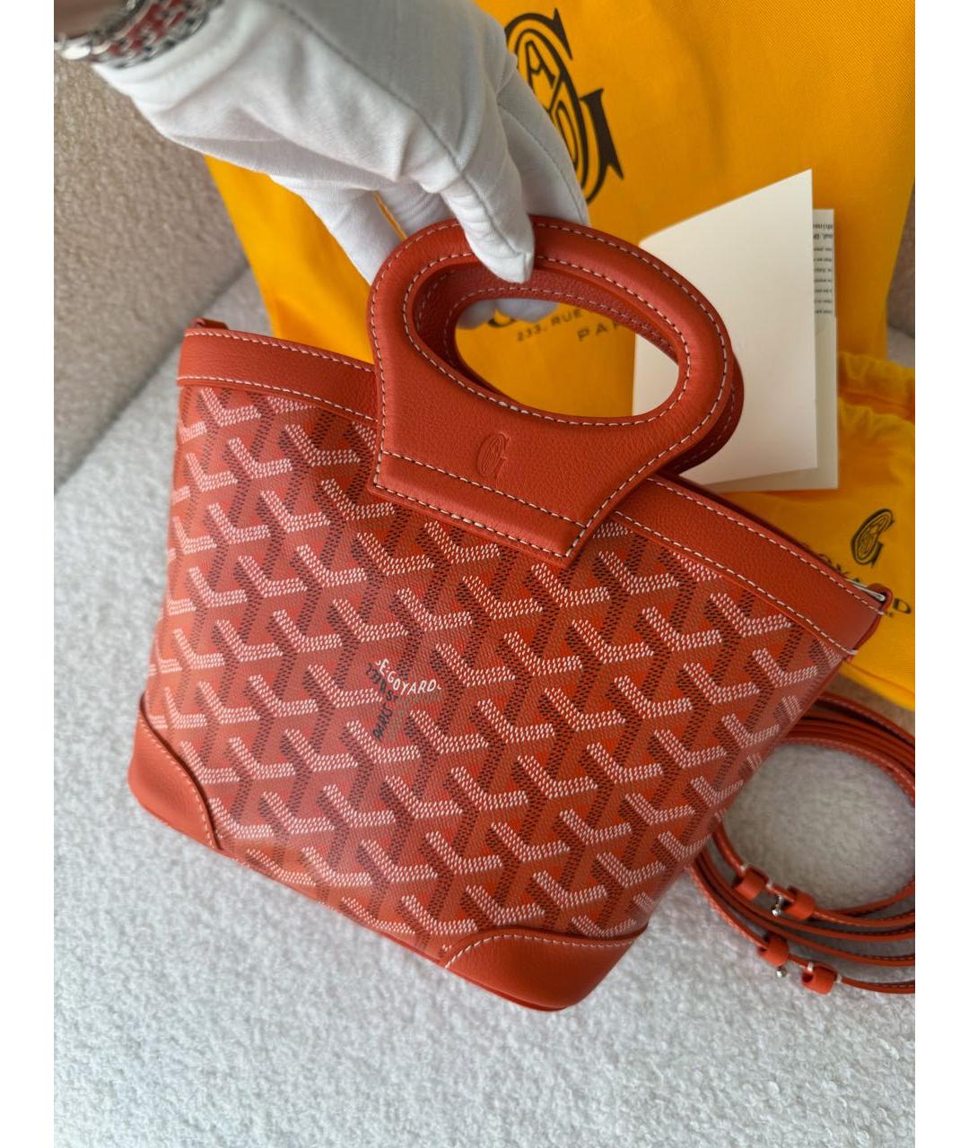 GOYARD Оранжевая сумка тоут, фото 2