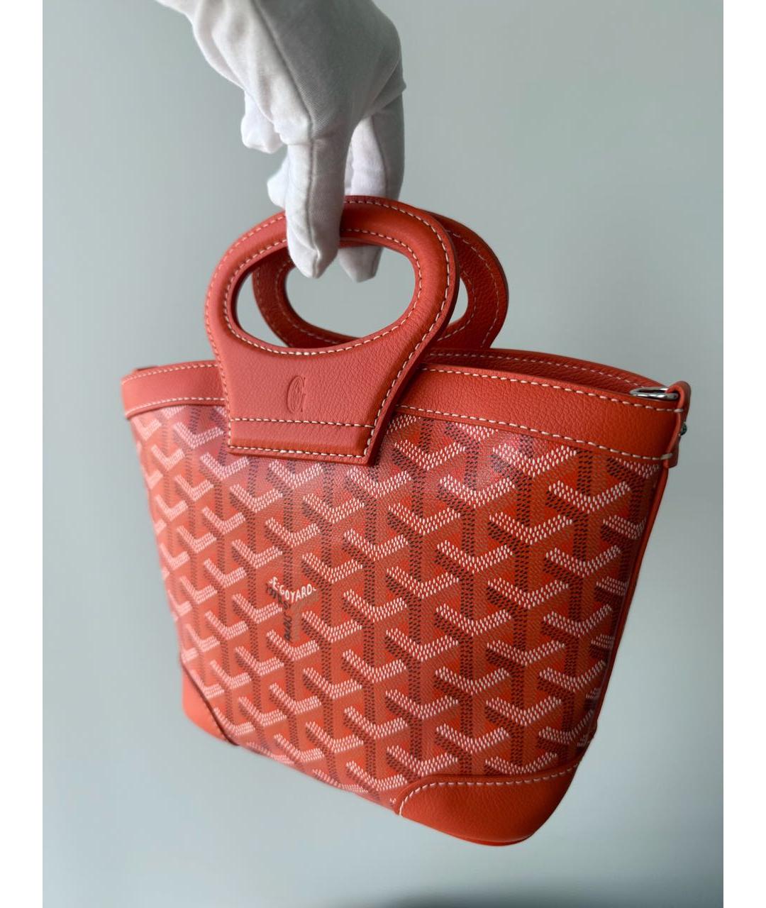 GOYARD Оранжевая сумка тоут, фото 8