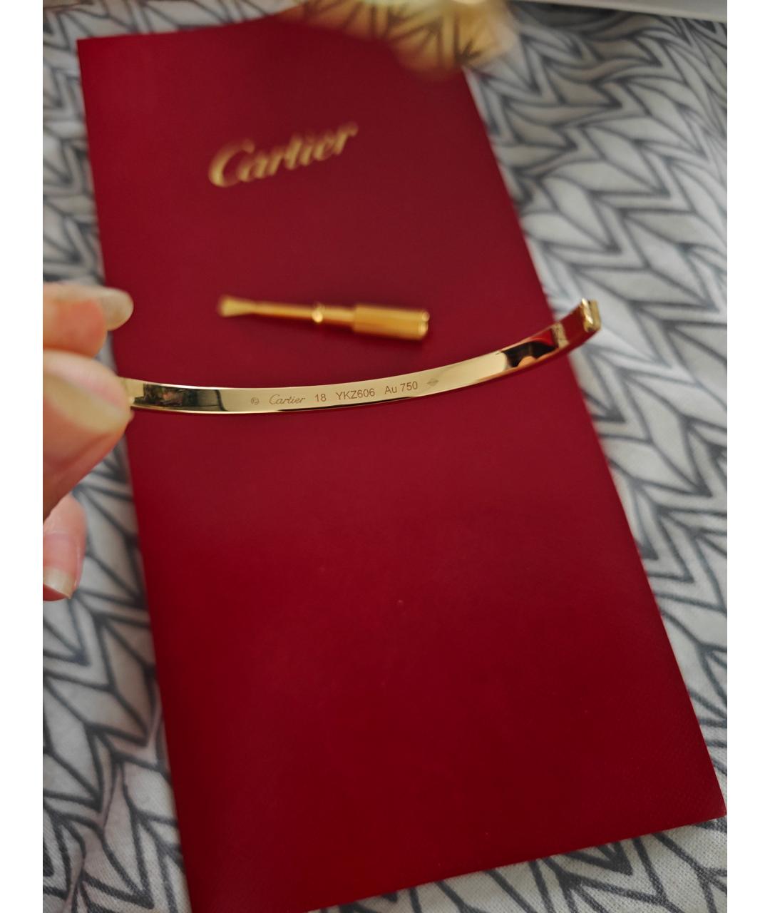 CARTIER Золотой браслет из желтого золота, фото 3