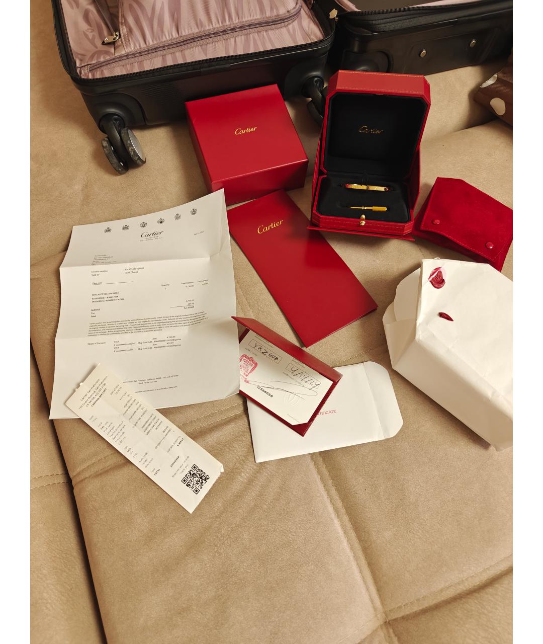 CARTIER Золотой браслет из желтого золота, фото 7