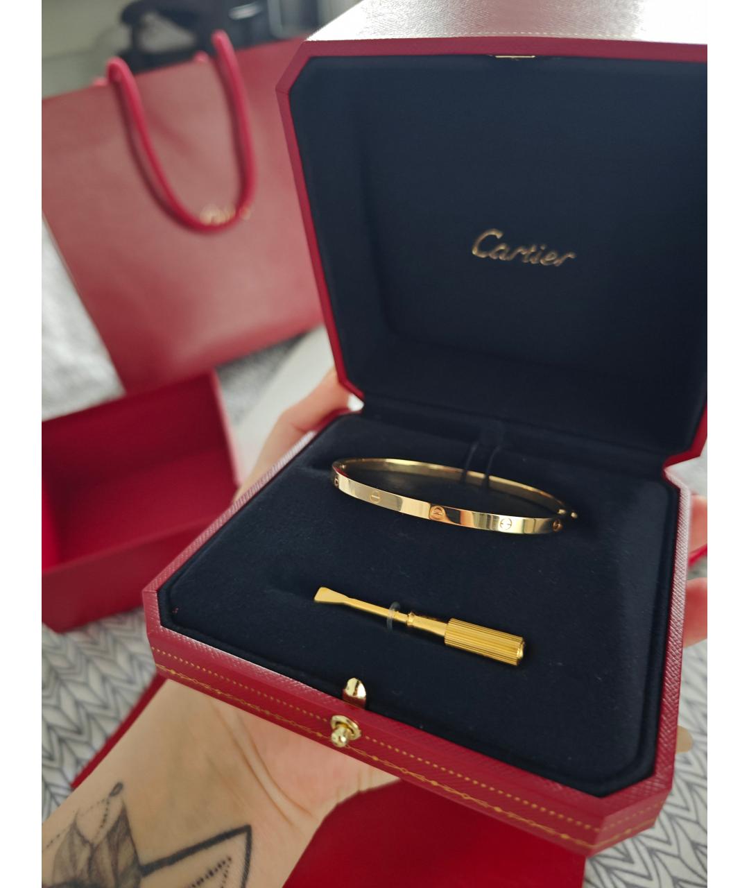 CARTIER Золотой браслет из желтого золота, фото 2