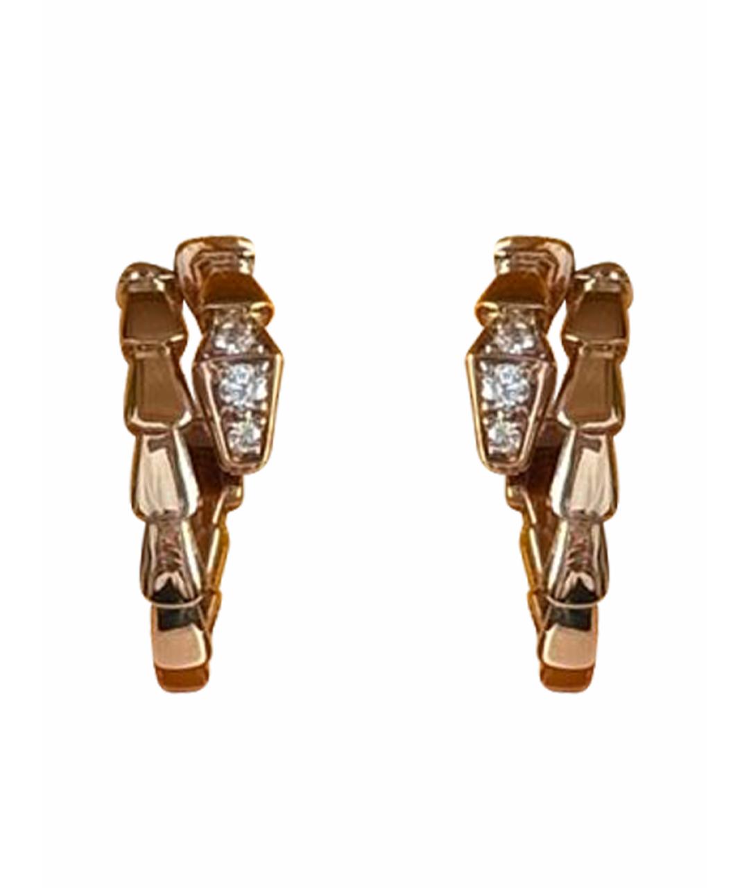 BVLGARI Розовые серьги из розового золота, фото 1