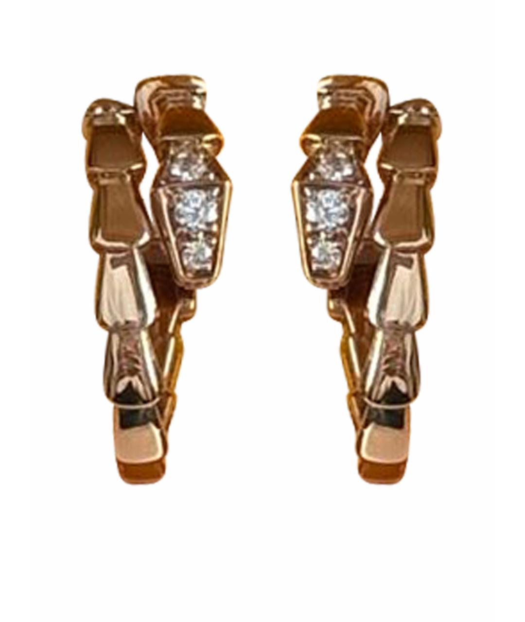 BVLGARI Розовые серьги из розового золота, фото 6
