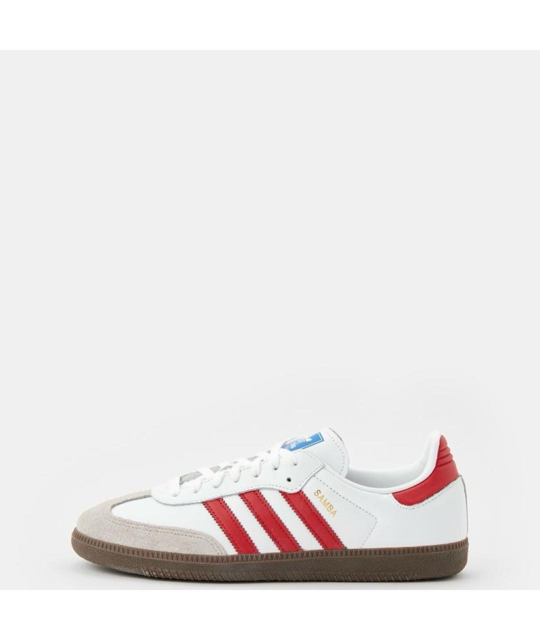 ADIDAS Белые кожаные кроссовки, фото 2
