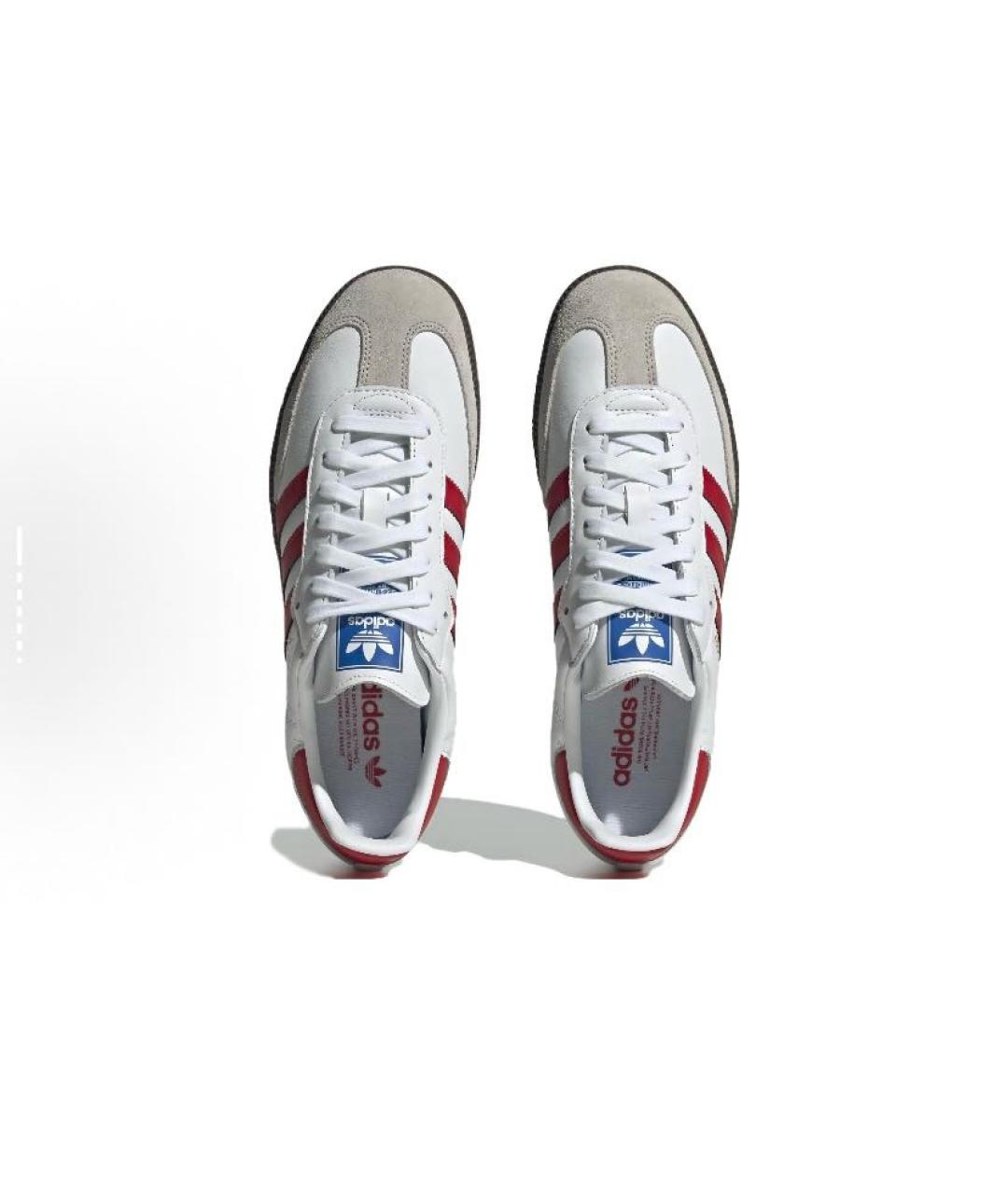ADIDAS Белые кожаные кроссовки, фото 5