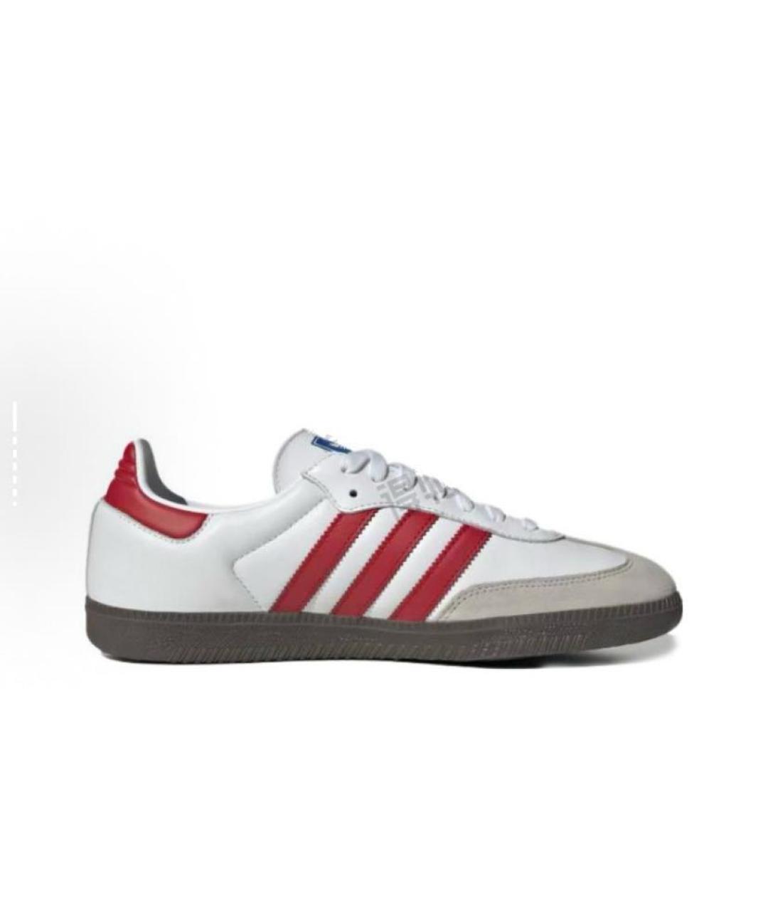 ADIDAS Белые кожаные кроссовки, фото 3