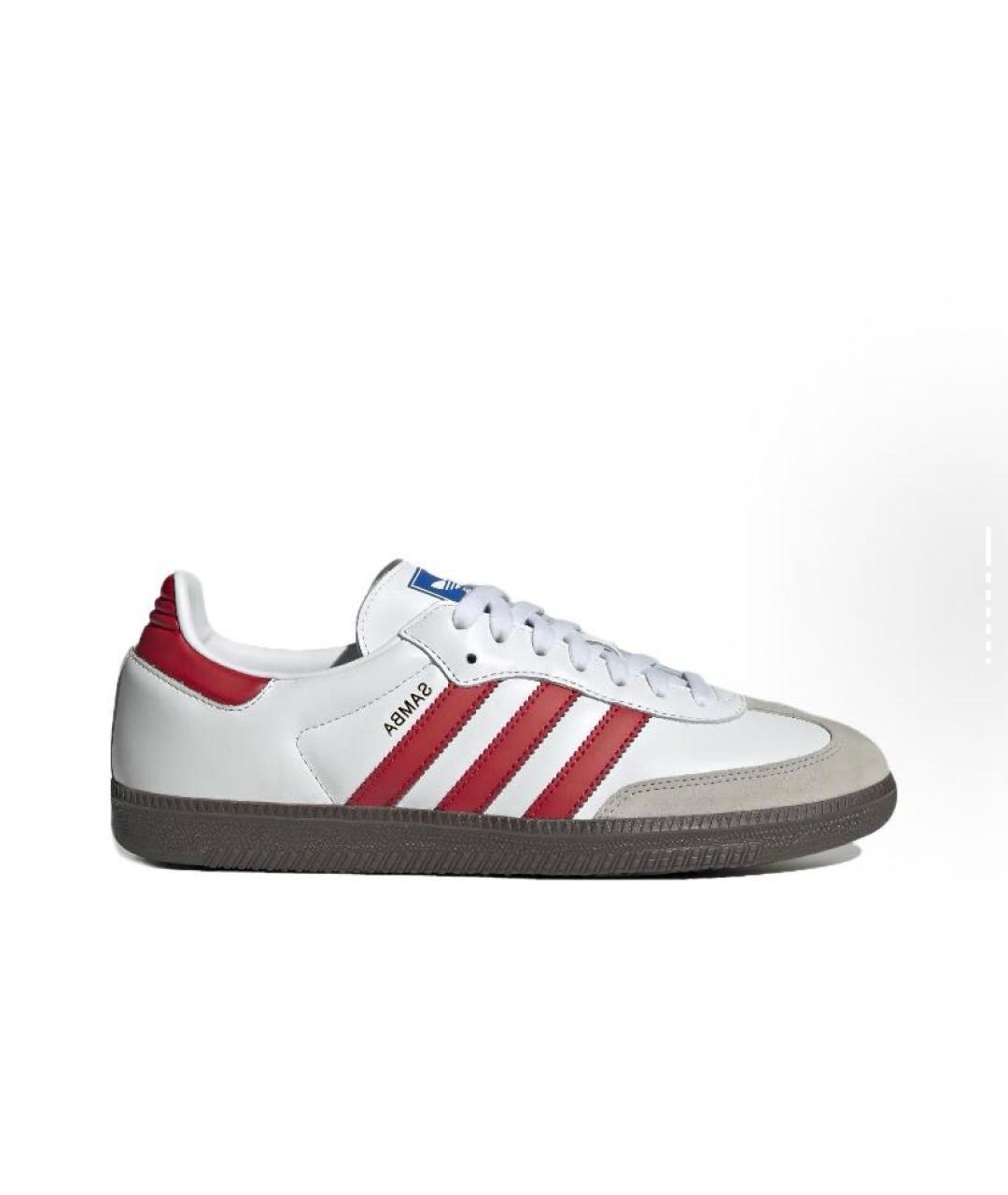 ADIDAS Белые кожаные кроссовки, фото 7