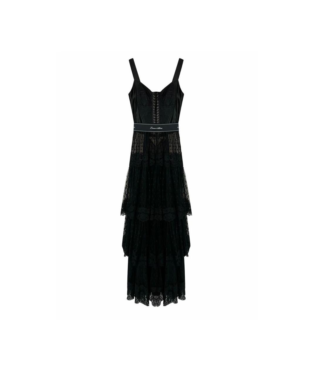 DOLCE&GABBANA Черное кружевное платье, фото 8