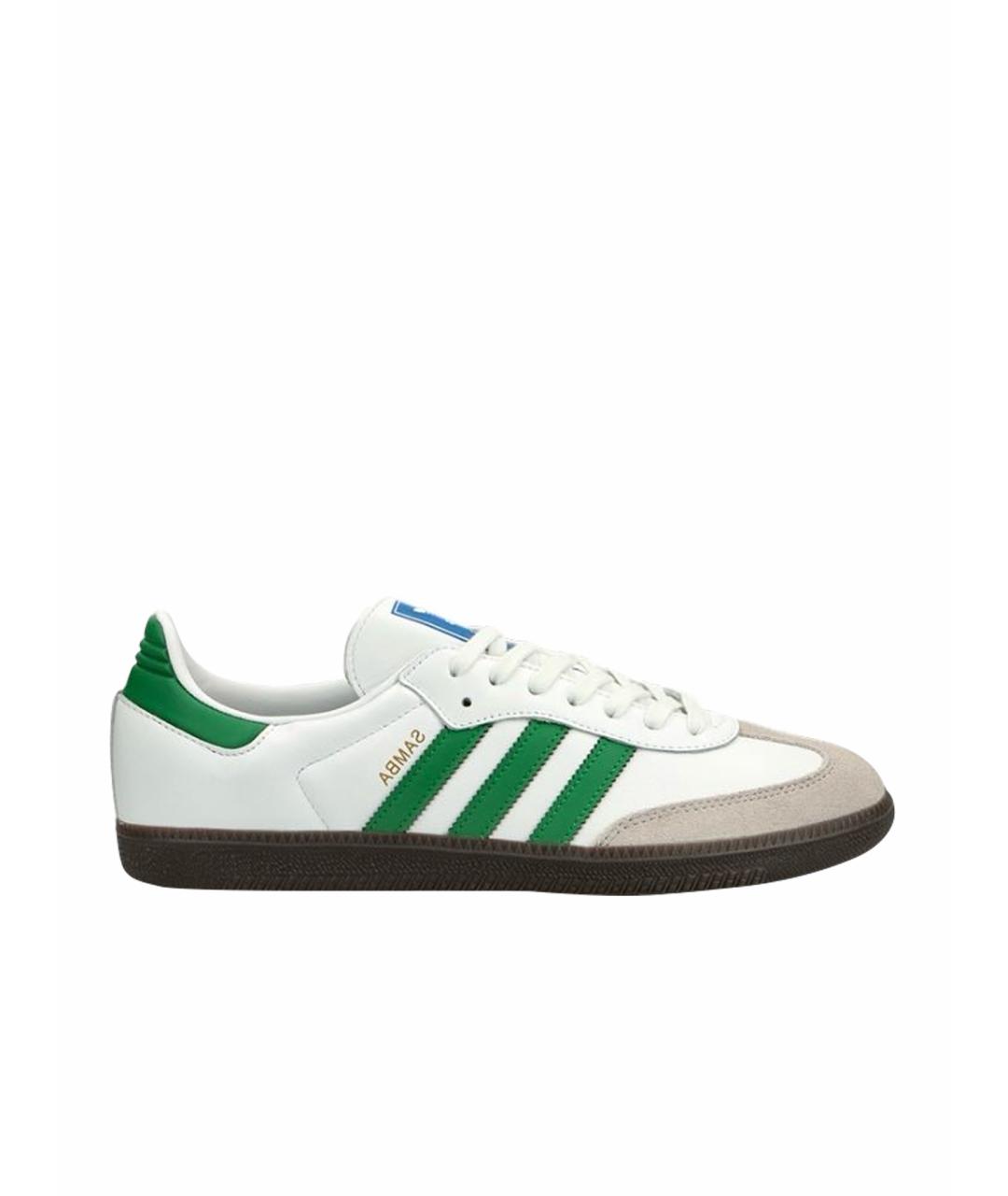 ADIDAS Белые кожаные кроссовки, фото 1
